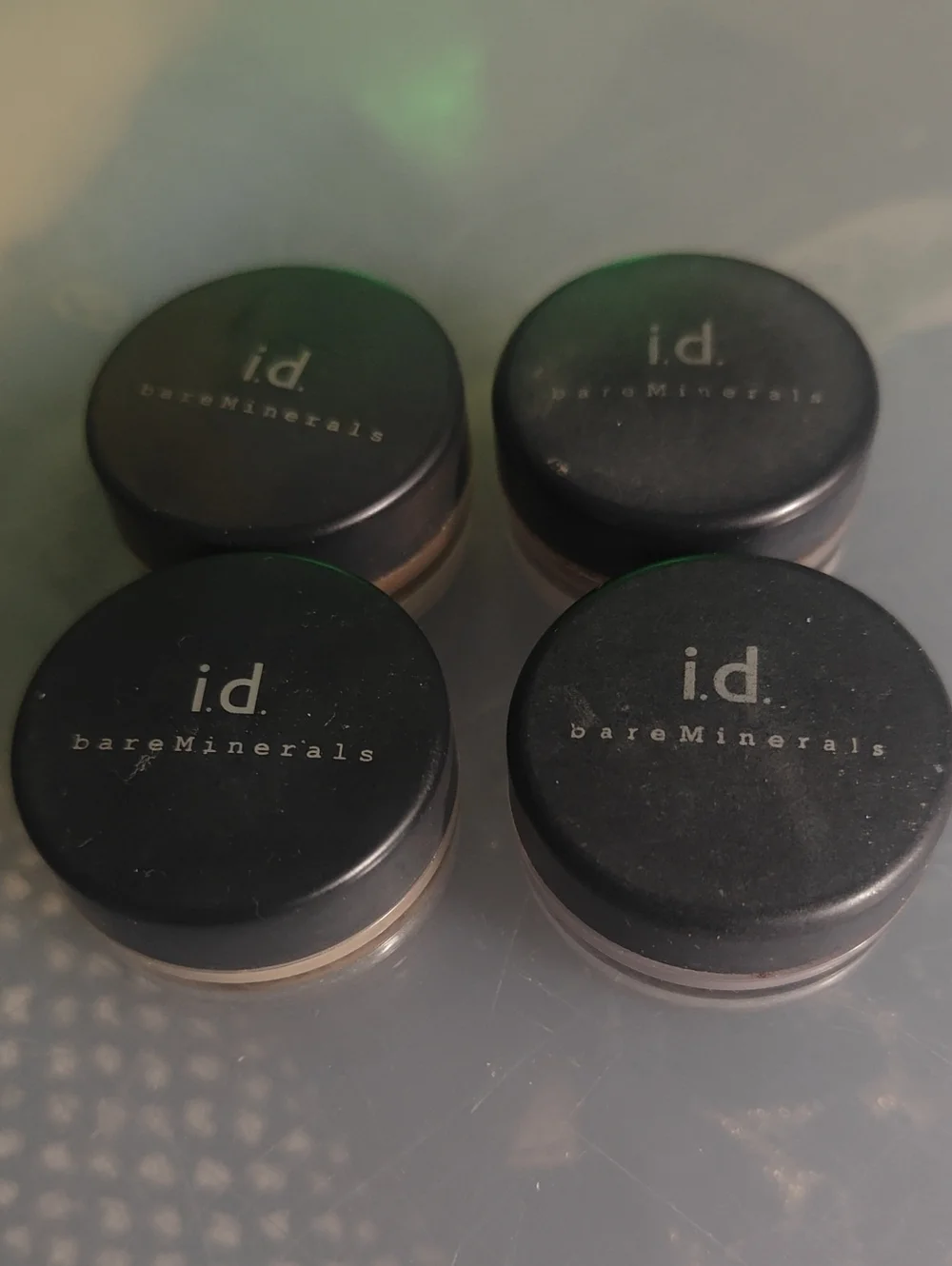 lot Of 4 bareMinerals i.d. Loose Powder Eyeshadow Liner Shadow